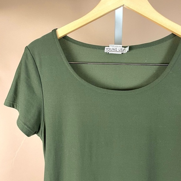 Young USA Size Small Aztec Abstract Artsy Bodycon Boho Dress Bundle Olive Green - Picture 5 of 8